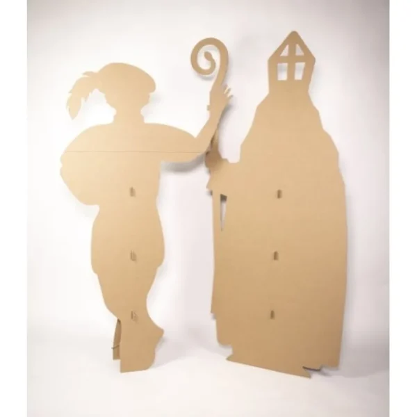 Cheap KarTent Karton Lebensgrose Nikolaus Figur